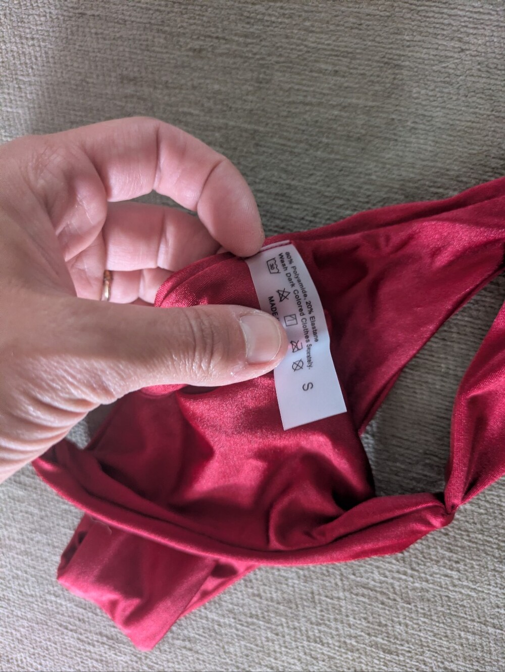 Red Two-Piece Bikini Set - Picture 2 of 2